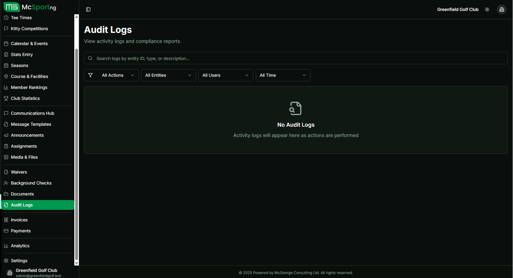 Organization Audit Logs