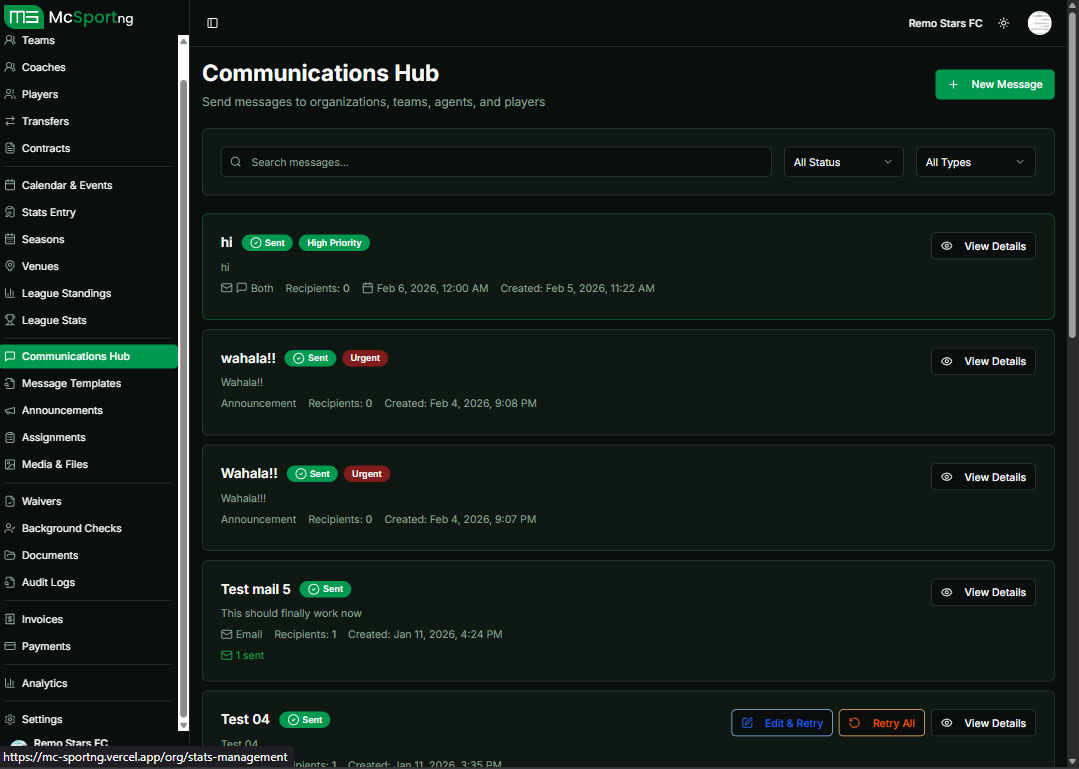 Organization Communications